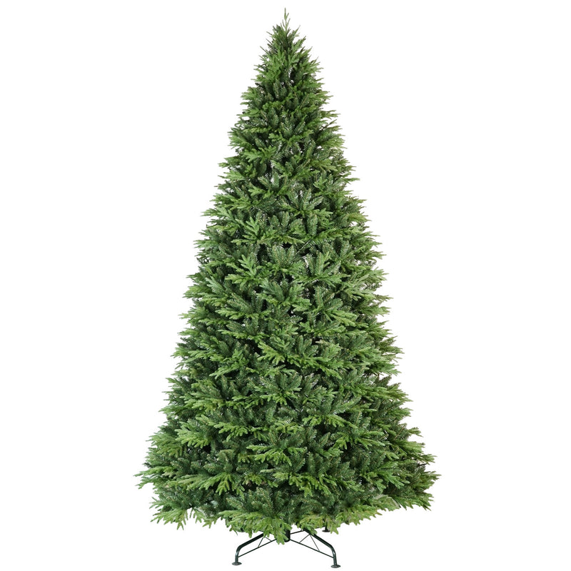 7.5ft Artificial Christmas Tree, Premium Hinged Pine with 3135 Tips , Realistic PE+PVC Needles, Easy Fluffing, Sturdy Metal Stand for Indoor & Outdoor Holiday Decoration