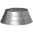 HOMCOM Christmas Tree Collar, Steel Tree Ring Skirt, Home Xmas Decoration for Christmas Tree, 26' x 26' x 9', Bright Silver