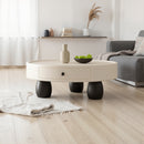 Wood Coffee Table with Storage Drawers
