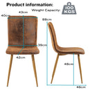 Set of 4 Modern Dining Chairs