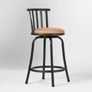 Adjustable 24/29In Height Barstools - Set of 2, Swivel, Comfortable Cushion Seat