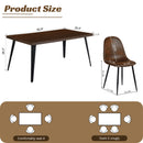 Modern 5-Piece Dining Set – Brown Chairs