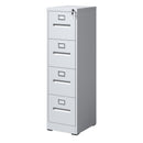 Premium 4 Drawer File Cabinet with Lock Metal Vertical Design for Office and Home, A4 Legal/Letter Size, White Steel Construction