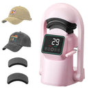 Auto Hat Heat Press Machine with 2pcs Interchangeable Platens Touchscreen Pink