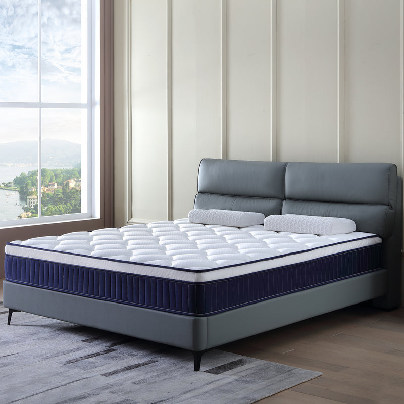 Alwyn Home Innerspring Mattress Medium Hybrid Mattress in a box With Certipur-US Certified Pocket Spring, Pressure Relief, and Motion Isolation