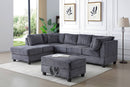 Perth G00235B-SC Sectional(Ottoman Not Include), Gray