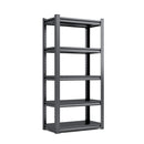 63'H  5 Tier Metal Shelves for Storage Garage Shelving 2000LBS Heavy Duty Storage Shelves Adjustable Garage Shelf Industrial Shelving Unit Storage Utility Rack,31.5'W*15.7'D*63'H,Black