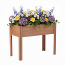 40x20x31 inch Raised Garden Bed with Legs, Elevated Wooden Planter Box for Outdoor Plants Flowers Fruits Vegetable Herb Growing