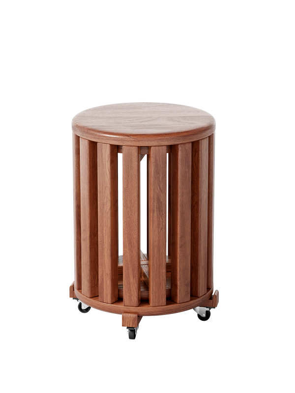 100% solid wood stackable stools set of 4, wooden stools, 18-inch stools, stacking stools, nesting tables, sturdy and durable, no installation required, top stackable round side table