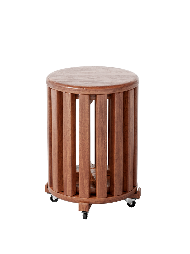 100% solid wood stackable stools set of 4, wooden stools, 18-inch stools, stacking stools, nesting tables, sturdy and durable, no installation required, top stackable round side table