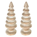 D2.6x7.7' Wooden Tree Table Decor, 2 Pack