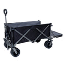 Collapsible Folding Wagon 300L,49' Extra Long Collapsible Wagon with Tailgate, All-Terrain 7'x 4' Big Wheels,Beach Wagon Cart Heavy Duty 400LBS Foldable Foldable Beach Wagon for Garden Sports Camping