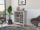 Future Bar Cabinet, Six Built-in Wine Rack, One Open Drawer, One Open Shelf