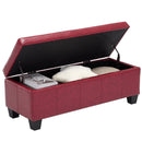 Rectangular solid hardwood red bedside storage cabinet
