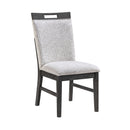 SILAS LIGHT GREY 2PK DINING CHAIR SET
