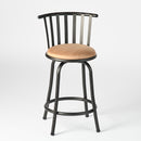 Adjustable 24/29In Height Barstools - Set of 2, Swivel, Comfortable Cushion Seat