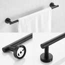 3-Pieces Bathroom Hardware Accessories Set - Towel Bar, Toilet Paper Holder, Robe Towel Hooks