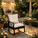Classic Style Patio Rocking Chair,Garden Rocker Chair,Outdoor Rattan Rocking Chair