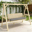 Chic Wooden Garden Swing Chair,Outdoor Conversation Swing