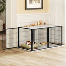 Large Dog Cage 48' Dog Kennel for Medium Dogs Puppy Dog Playpen with Top, Pet Cage, Indoor, Black.48'L x 26.3'W x 23.8'H.