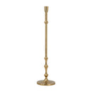 D5.5x23.5' Slender Aluminum Taper Candle Holder with Bead Accents, Bronze