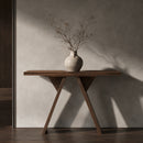 Console Table, 43.4-Inch Long Narrow Entryway Table with V-Shaped Base, Rustic Sofa Console for Hallway, Living Room, Behind Sofa
