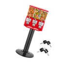 Candy Vending Machine, Triple Compartment Candy Vending Machine with Stand, Gumball & Candies Vendings Machines with Built-In Cash Box, Detachable, Vintage Candies Dispenser for Shops, Arcades