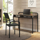 Office Visiting Chair with metal frame, Black
