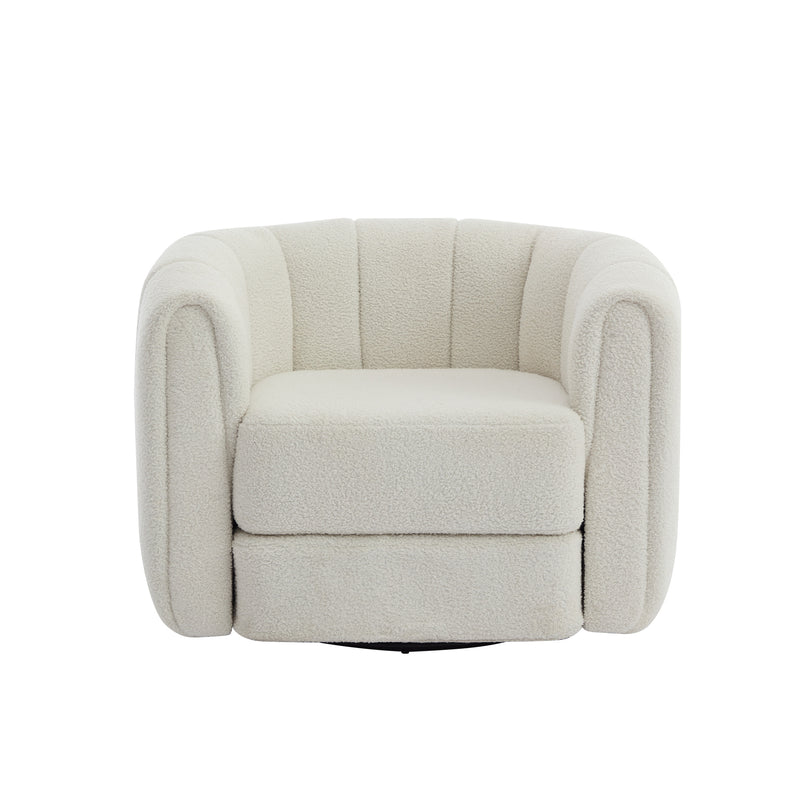 Swivel Accent Chair for Living Room, Sofa Chairs with Wood Base Side, Comfy Swivel Accent Chair with Wide Upholstered, for Living Room