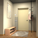 New style with trays Adjustable Laundry Pole Clothes Drying Rack Coat Hanger DIY Floor to Ceiling Tension Rod Storage Organizer for Indoor, Balcony - Black