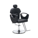 Barber Salon Chair for Hair Stylist, Height Adjustable Hydraulic Hair Reclining Salon Chairs, 360 Degrees Rotation, Multi-Function Shampoo Chair for Barbershop (Modern Black)