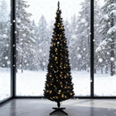 Black  6FT Pencil Christmas Tree