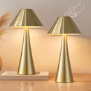 26.5 Inch Modern Mini Table Lamp Set Of 2, Small Nightstand Lamp With Top Touch Control and USB Charging, Metal Desk Lamp with Dimmable LED Light For Living Room, Bedroom, Office, Study, Outdoor