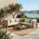 BRAVA X-BACK 4-PIECE SOFA SET , WHITE