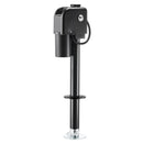 Electric Trailer Jack, 7500 lbs Capacity, Electric Power Tongue Jack with Waterproof Protective Cover & LED Light for Travel Trailer, Camper, RV, 9.84-27.84 in Lift, 12V DC with Wiring, Black