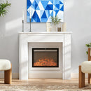 1PCS Fireplace Mantel, Freestanding Fireplace Surround with Leg for Electric Fireplaces