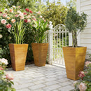 Classic Planter,Outdoor Planter,Set of 3 Tall Planters