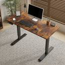 Electric Standing Desk Height Adjustable Desk for Home and Office Computer Table Gaming Desk Modern Luxiury Table 47'  Rustic Brown Lift-up Desk