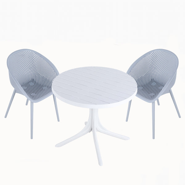 Two-Pack Light Blue Modern Lounge Chair Set with 36 Inch Round Table,Light Blue/White23.23*23.23*30.91 (in)/35.43*35.43*29.53(in),pp