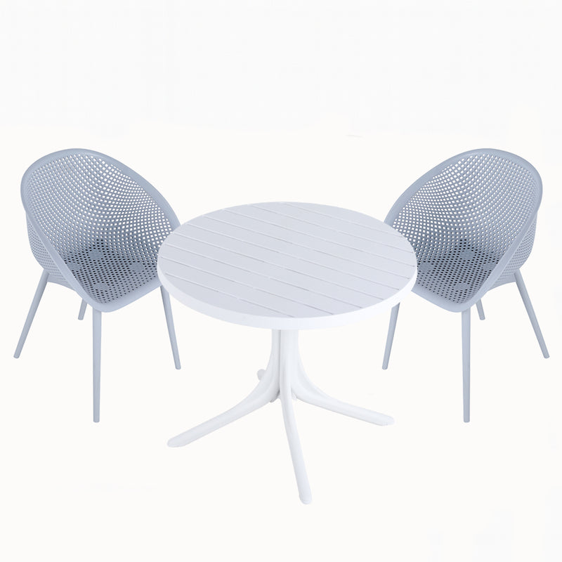 Two-Pack Light Blue Modern Lounge Chair Set with 36 Inch Round Table,Light Blue/White23.23*23.23*30.91 (in)/35.43*35.43*29.53(in),pp