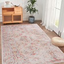 MAVAL Beige Washable Rug 8x10 Area Rug (Beige, 8' x 10')