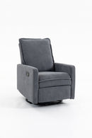Short plush manual button armchair sofa