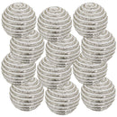 D3.9' Christmas Ball Ornaments, Plastic Decorative Hanging Ball Christmas Tree Ornaments for Holiday Party Decorations, Set of 12