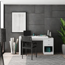 Expandable Home Office Desk, White