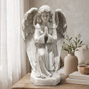 Magnesium Oxide Praying Angel Statue Weatherproof Cherub Sculpture Outdoor Garden Lawn Decor Ornament