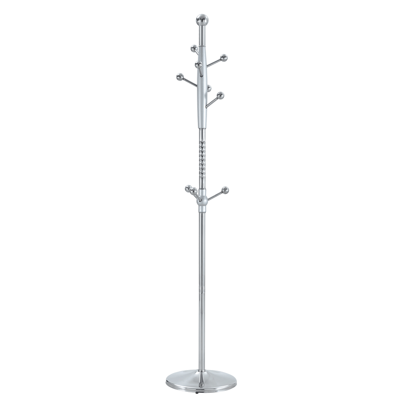 Modern Stainless Steel Spray Painted Hanger with Solid Wood Reinforcement, 72 Inch Raised Design, Gold Optional