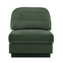 Celena Armless Sofa  Chenille- Green