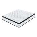 Twin Size 12 Inch Hybrid Mattress Individual Pocket Spring 7-Zoned Memory Foam Knitted Cover with CertiPUR-US
