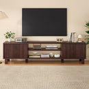 Modern TV Stand for Up to 70'' TVs, Large Media Console with Storage & Open Shelves, Stylish Entertainment Center for Living Room