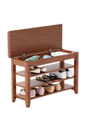 100% solid wood front door shoe rack, wardrobe solid wood shoe bench, load-bearing 550 pounds, entrance, corridor, aisle shoe rack,